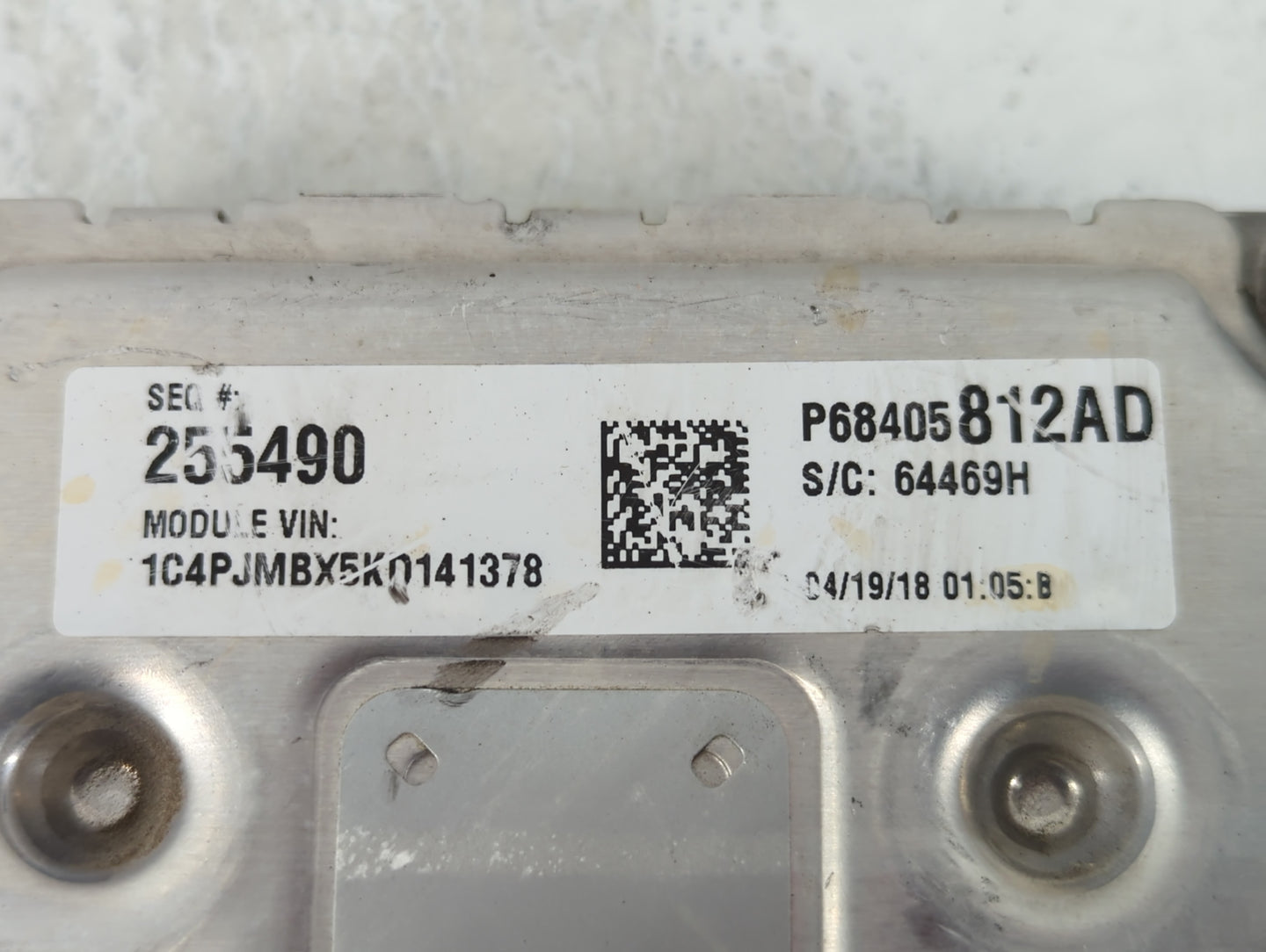 2019 Jeep Cherokee PCM Engine Control Computer ECU ECM PCU OEM P/N:P68405812AD P68328875AA Fits OEM Used Auto Parts - Oemuse