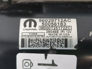 2017-2020 Jeep Compass Car Starter Motor Solenoid OEM P/N:56029712AC Fits Fits 2017 2018 2019 2020 2021 2022 OEM Used Auto Parts