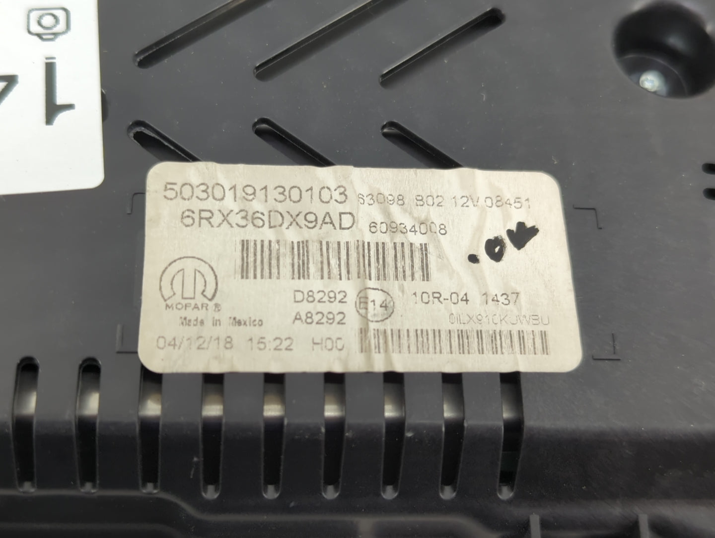 2019 Jeep Compass Instrument Cluster Speedometer Gauges P/N:503019130103 6RX36DX9AD Fits OEM Used Auto Parts - Oemusedautopa