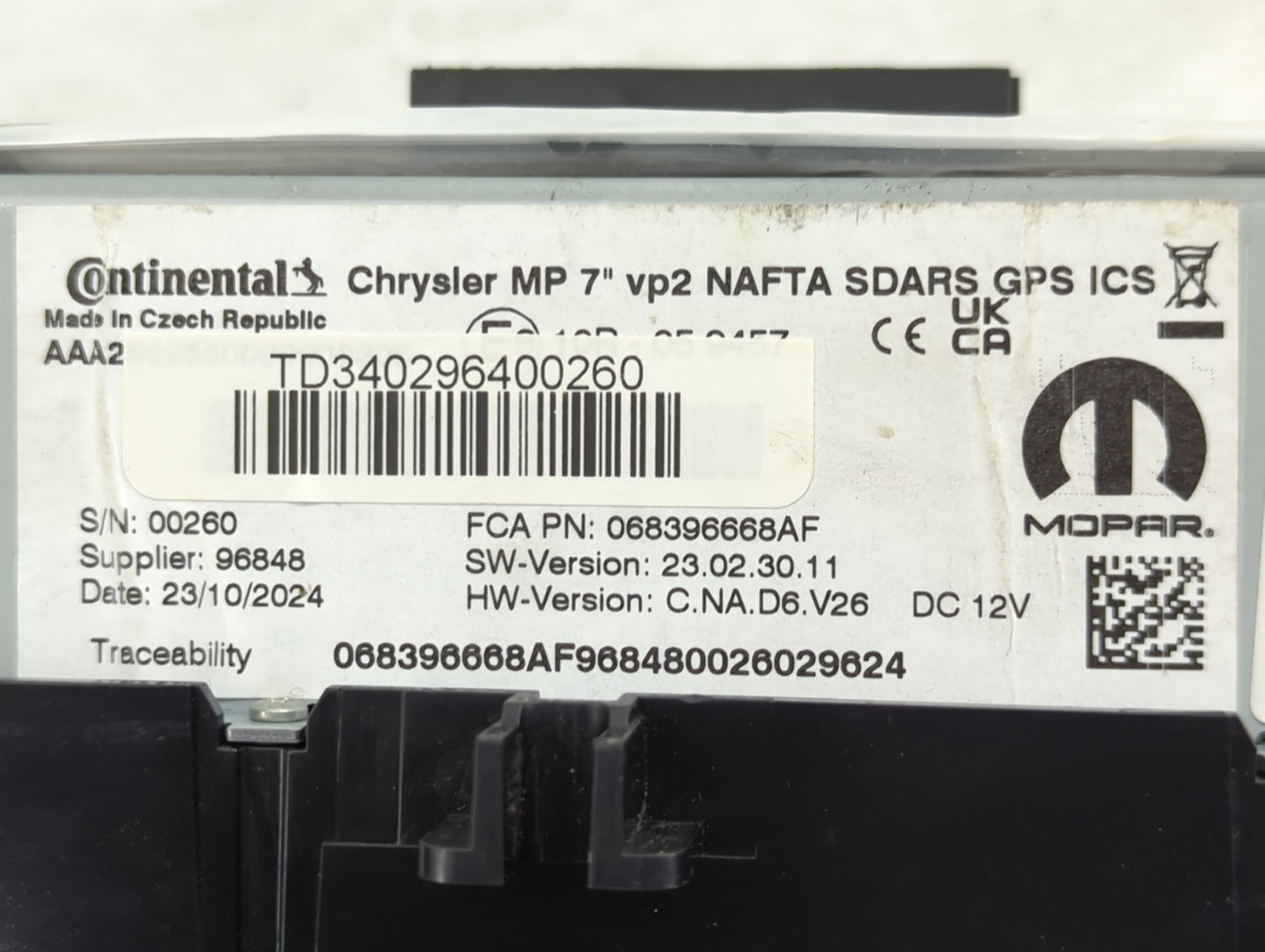 2019 Jeep Compass Information Display Screen Black - Oemusedautoparts1.com
