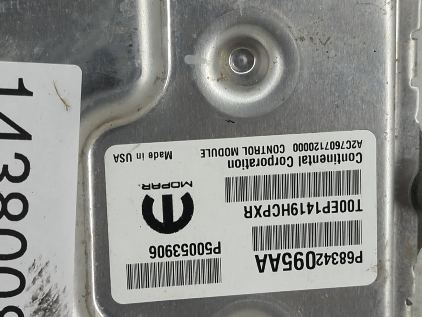 2019 Jeep Compass PCM Engine Control Computer ECU ECM PCU OEM P/N:P68342095AA, P50053906, T00EP1419HCPXR, A2C76071200000 Fit