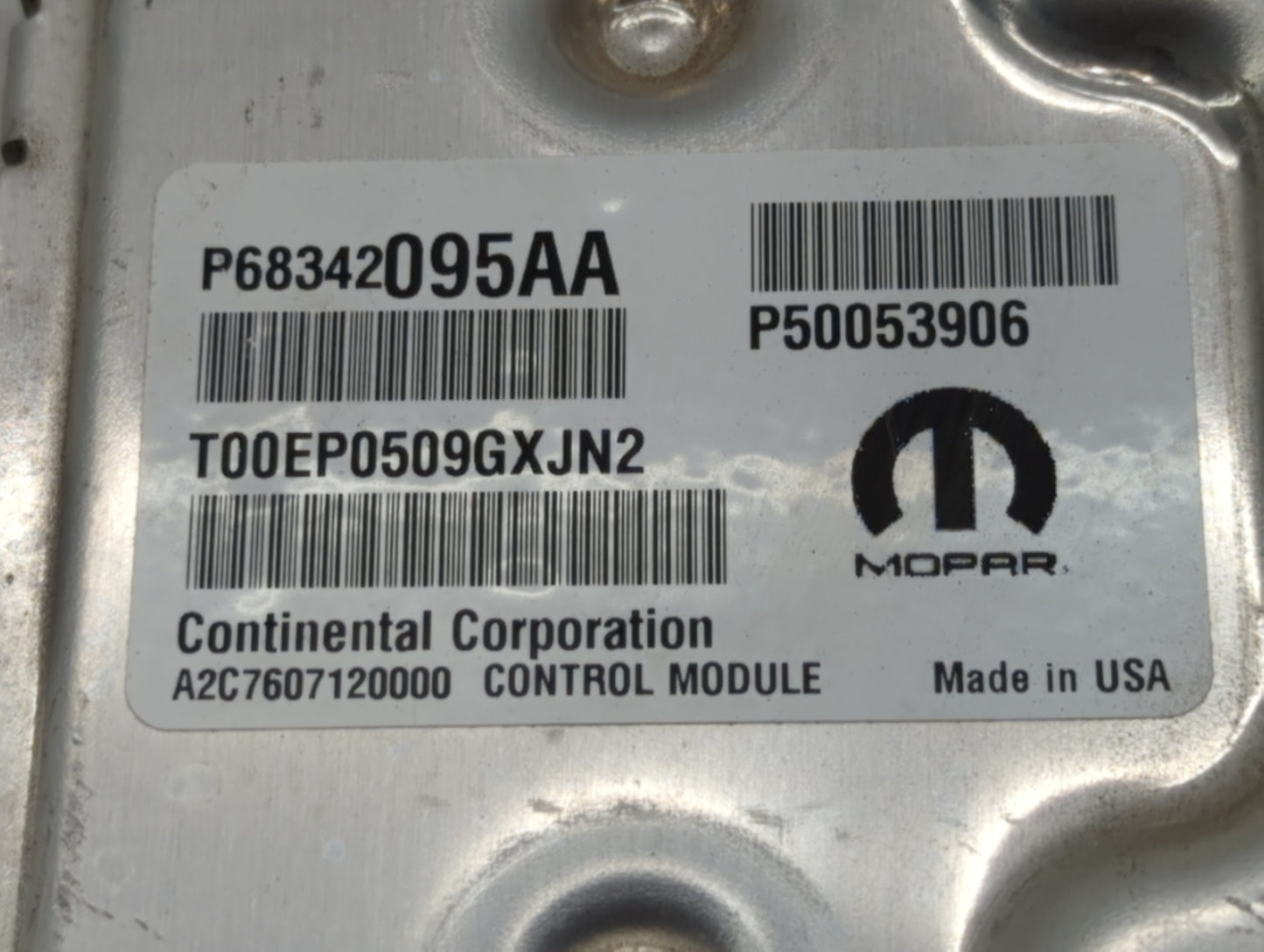 2019 Jeep Compass PCM Engine Control Computer ECU ECM PCU OEM P/N:P68457671AC P68377456AB, P68258501AD, P68342095AA Fits OEM