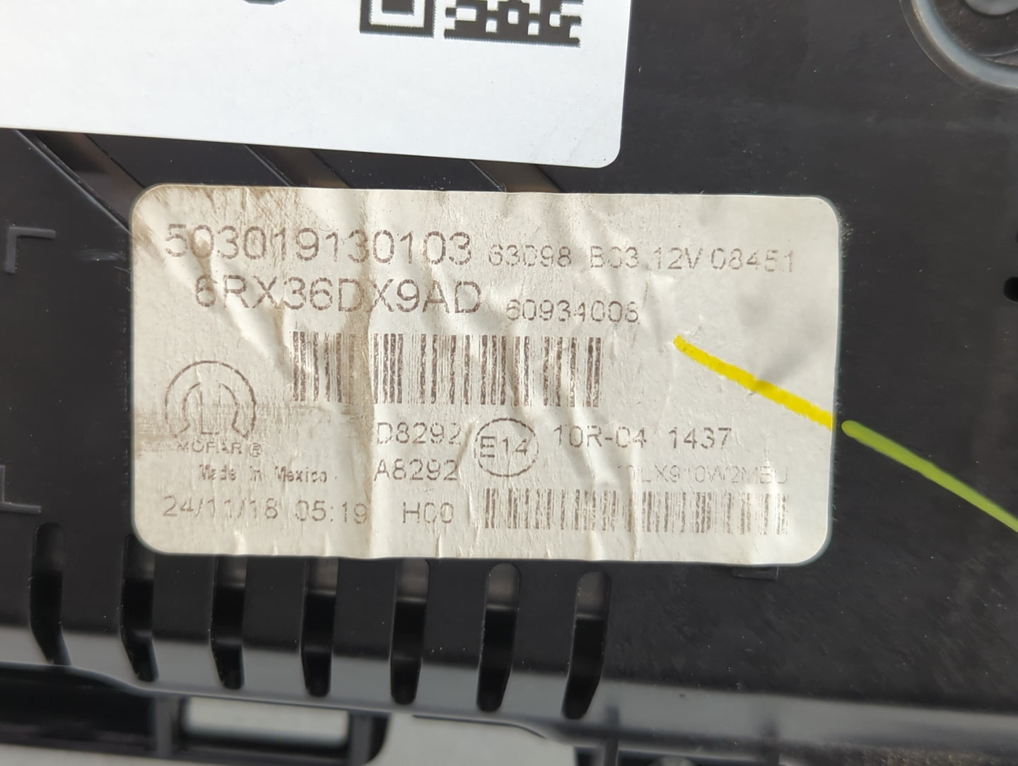 2019 Jeep Compass Instrument Cluster Speedometer Gauges P/N:6RX36DX9AD Fits OEM Used Auto Parts - Oemusedautoparts1.com
