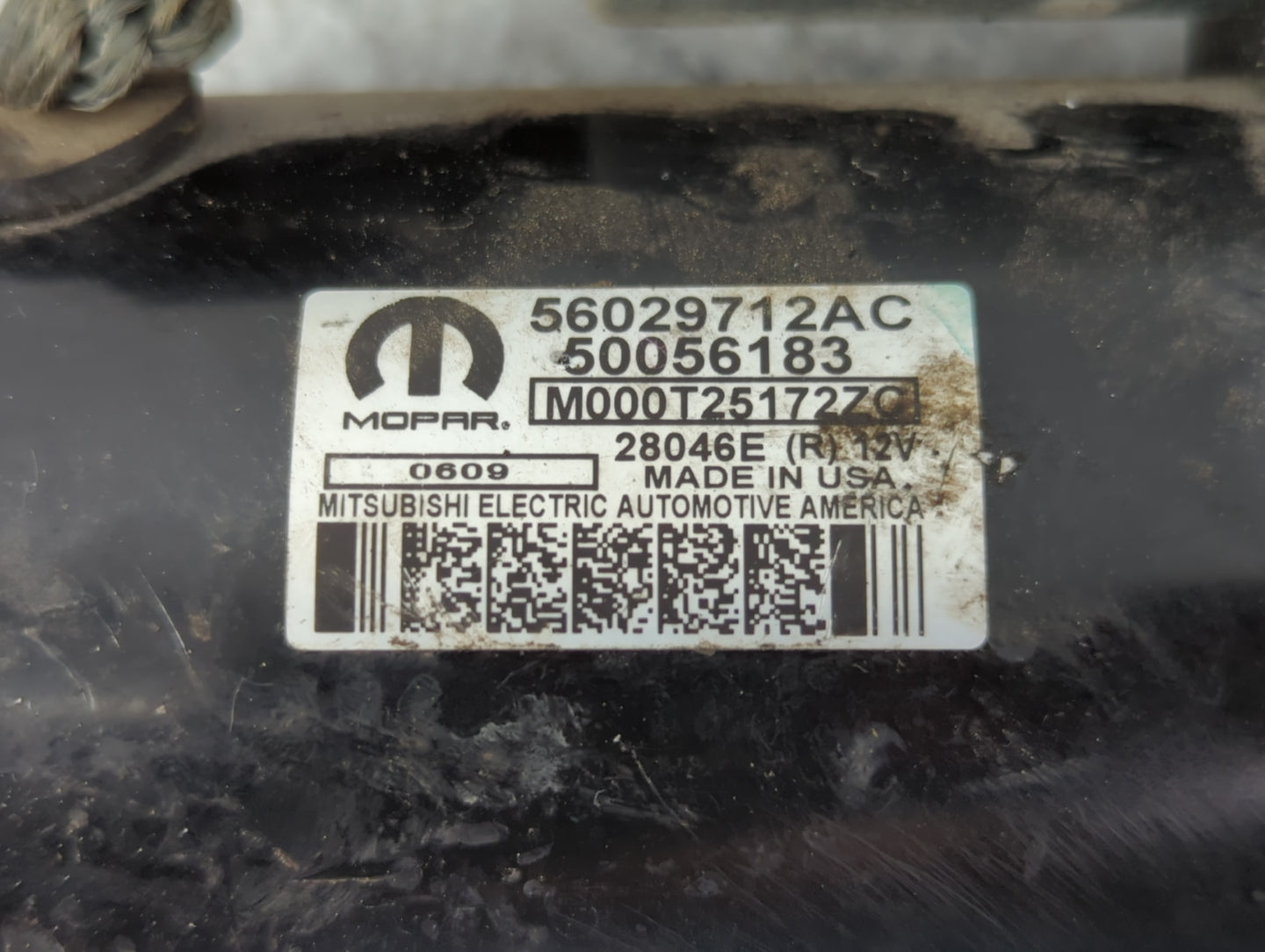 2017-2020 Jeep Compass Car Starter Motor Solenoid OEM P/N:50056183 56029712AC Fits OEM Used Auto Parts - Oemusedautoparts1.c