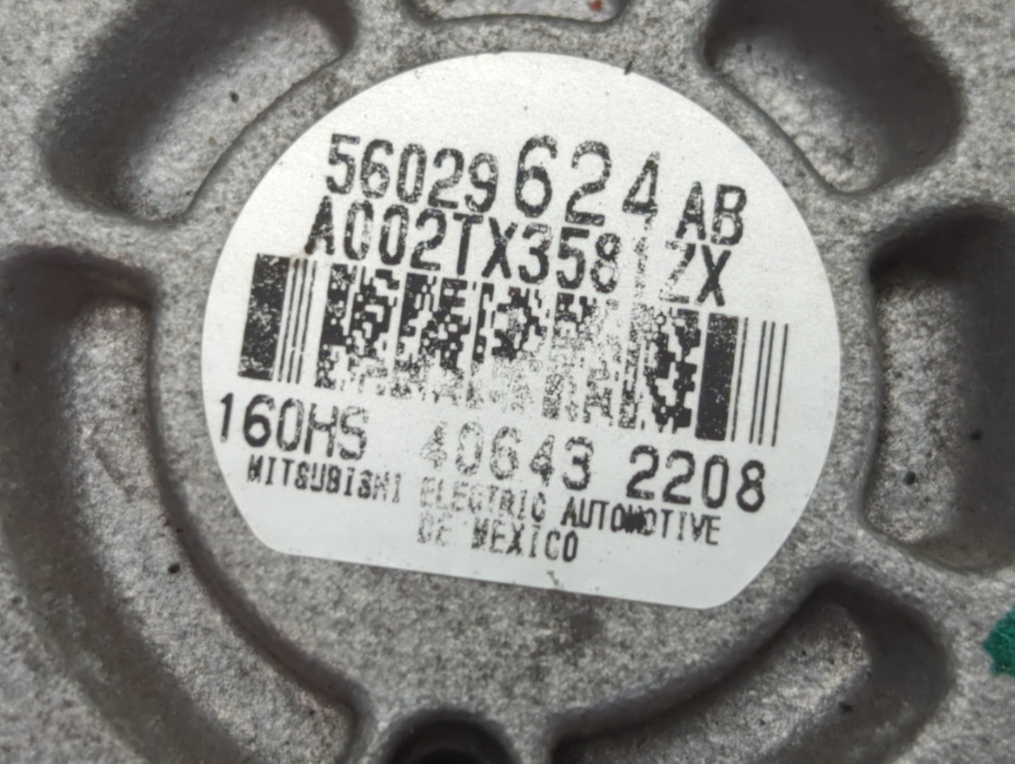 2017-2022 Jeep Compass Alternator Replacement Generator Charging Assembly Engine OEM P/N:56029624 AB Fits OEM Used Auto Part