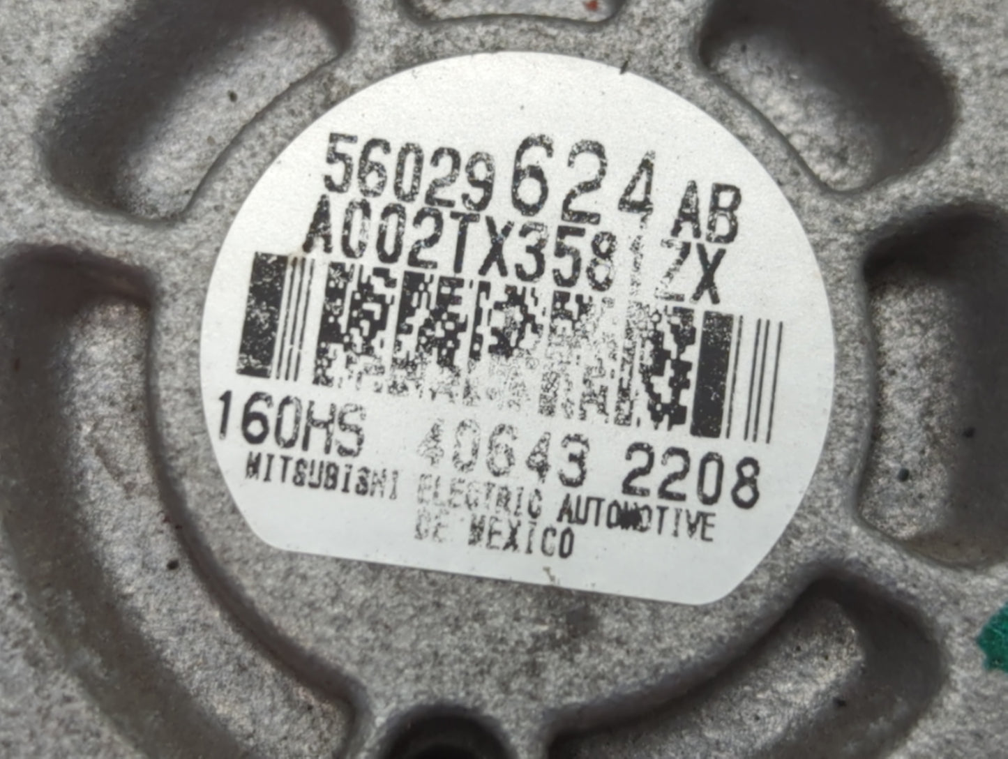 2017-2022 Jeep Compass Alternator Replacement Generator Charging Assembly Engine OEM P/N:56029624 AB Fits OEM Used Auto Part