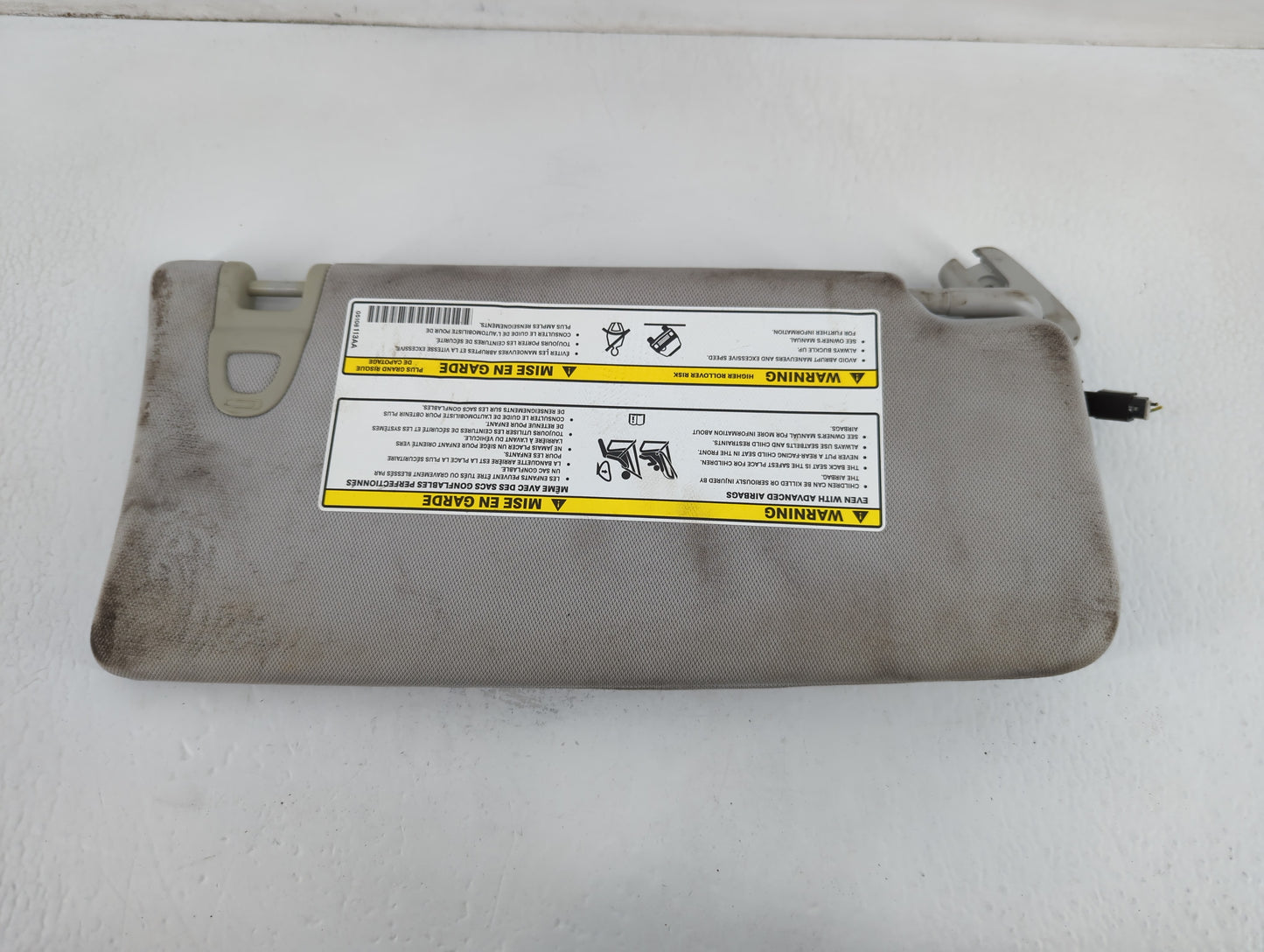 2019 Jeep Compass Sun Visor Shade Replacement Passenger Right Mirror Fits OEM Used Auto Parts - Oemusedautoparts1.com