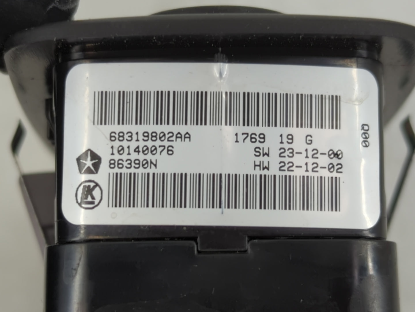 2016-2022 Jeep Grand Cherokee Master Power Window Switch Replacement Driver Side Left P/N:68319802AA Fits OEM Used Auto Part