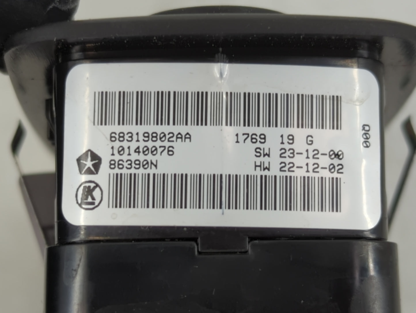2016-2022 Jeep Grand Cherokee Master Power Window Switch Replacement Driver Side Left P/N:68319802AA Fits OEM Used Auto Part