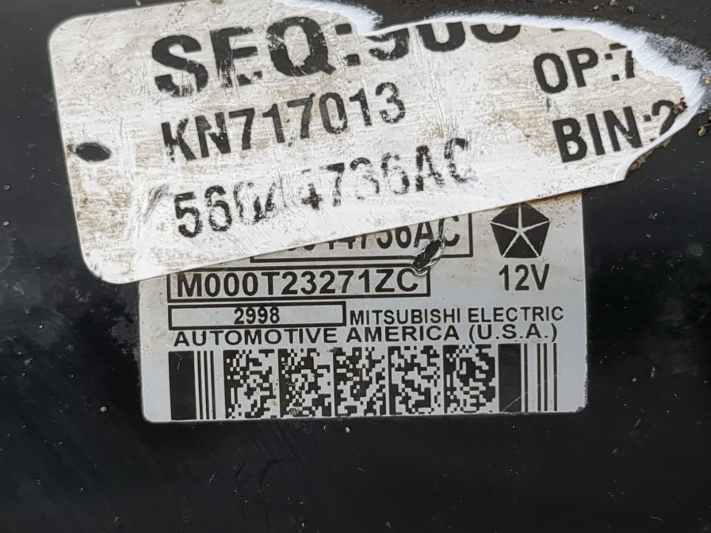 2016-2021 Jeep Grand Cherokee Car Starter Motor Solenoid OEM P/N:56044736AC M000T23271ZC Fits OEM Used Auto Parts - Oemuseda