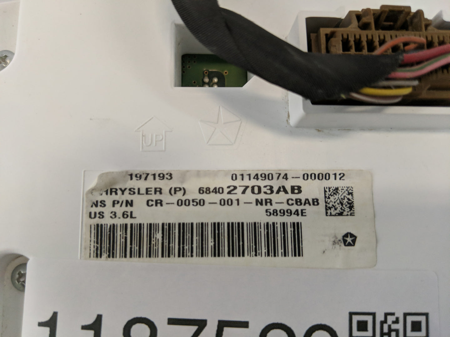 2019 Jeep Grand Cherokee Instrument Cluster Speedometer Gauges P/N:68402703AB Fits OEM Used Auto Parts - Oemusedautoparts1.c