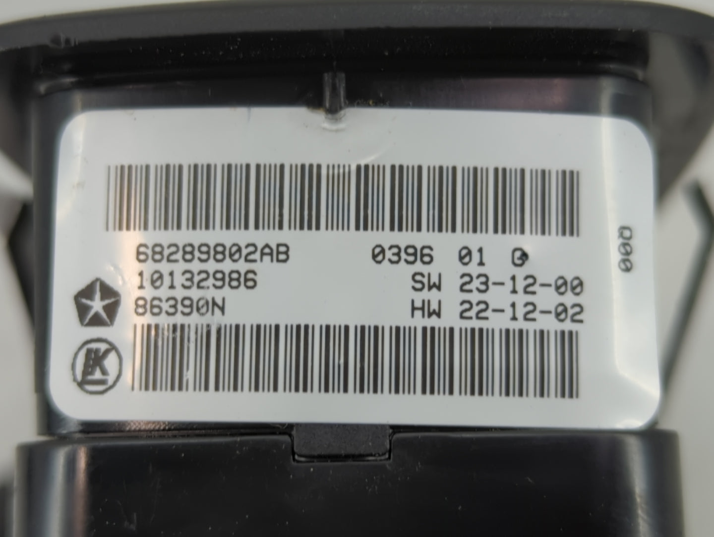 2016-2022 Jeep Grand Cherokee Master Power Window Switch Replacement Driver Side Left P/N:68289802AB 10140076 Fits OEM Used 