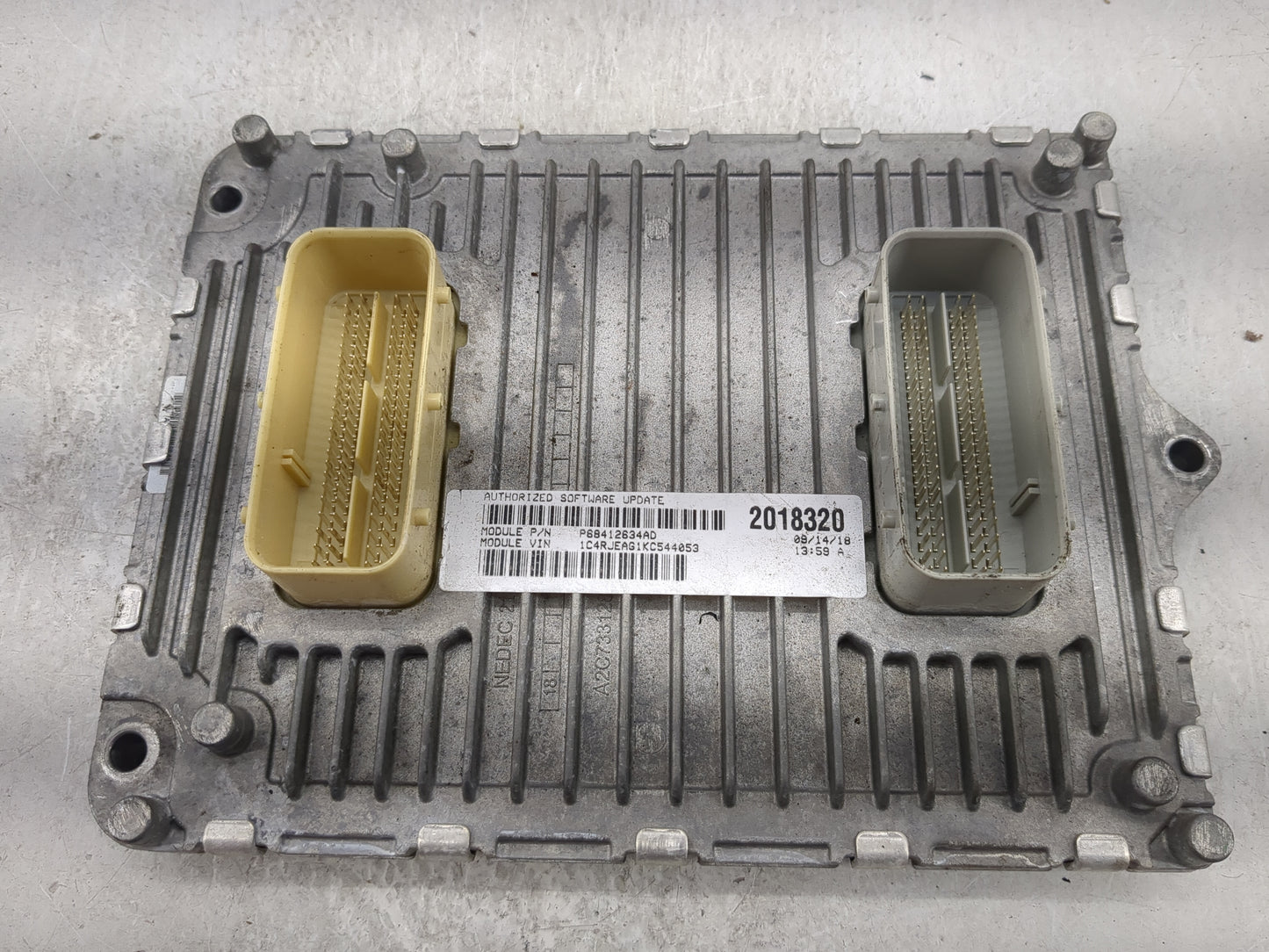 2018-2019 Jeep Grand Cherokee PCM Engine Control Computer ECU ECM PCU OEM P/N:P68330924AA Fits Fits 2018 2019 OEM Used Auto 