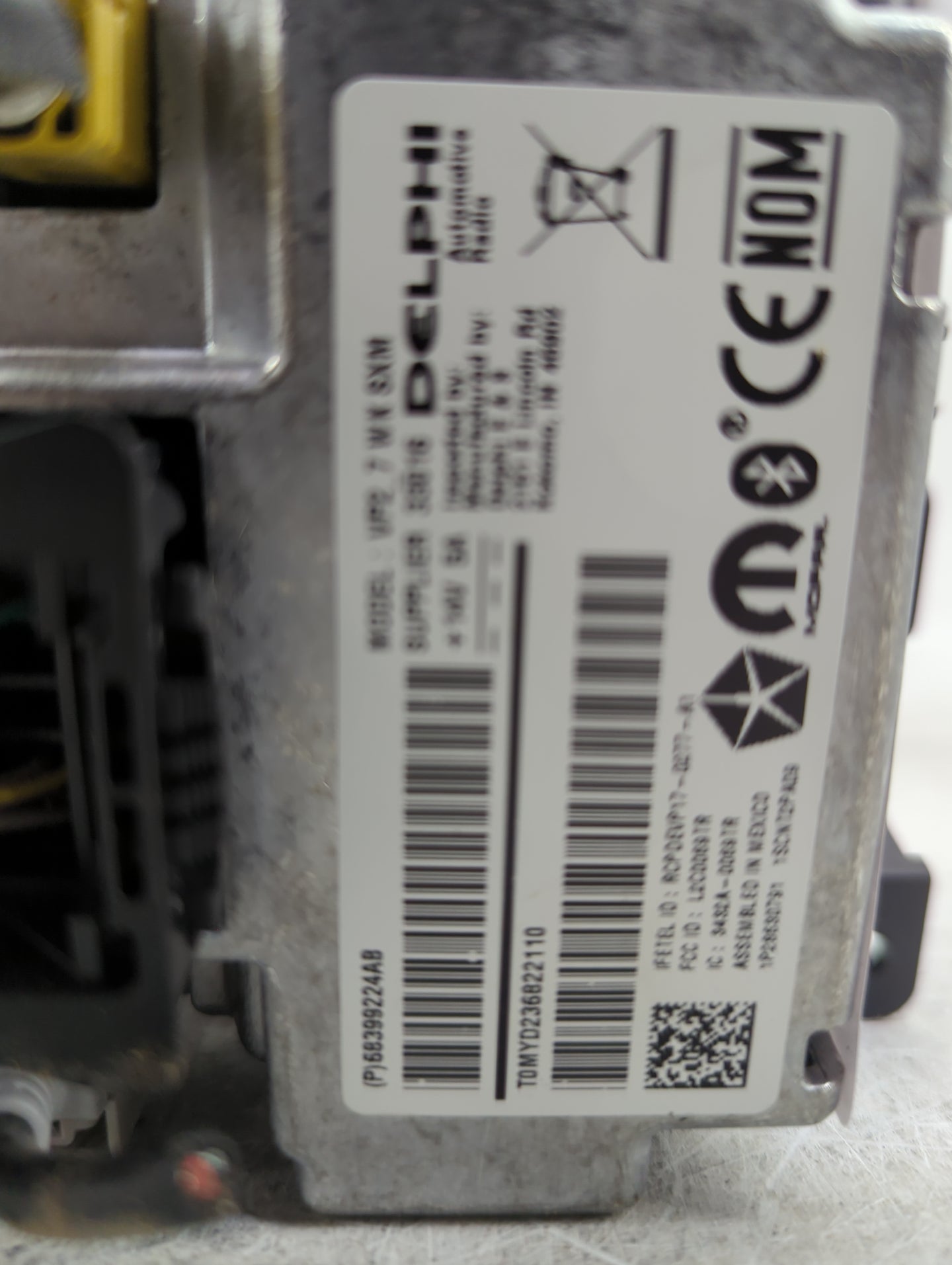 2019 Jeep Grand Cherokee Radio AM FM Cd Player Receiver Replacement P/N:68399224AB VP2.7 W1 SXM Fits OEM Used Auto Parts - O