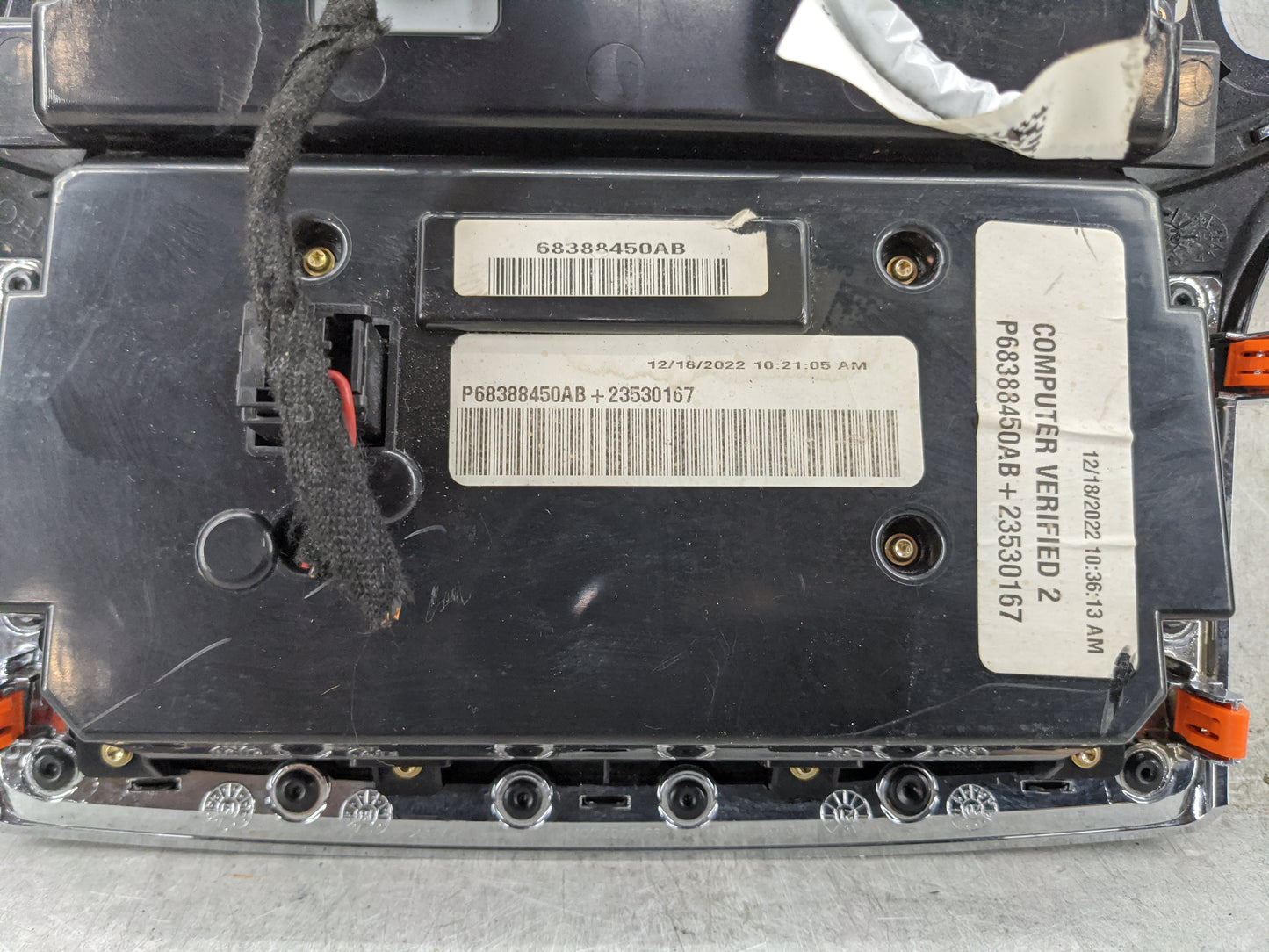 2019 Jeep Grand Cherokee Climate Control Module Temperature AC/Heater Replacement P/N:P68388450AB 68388450AB, P68388550AD Fi