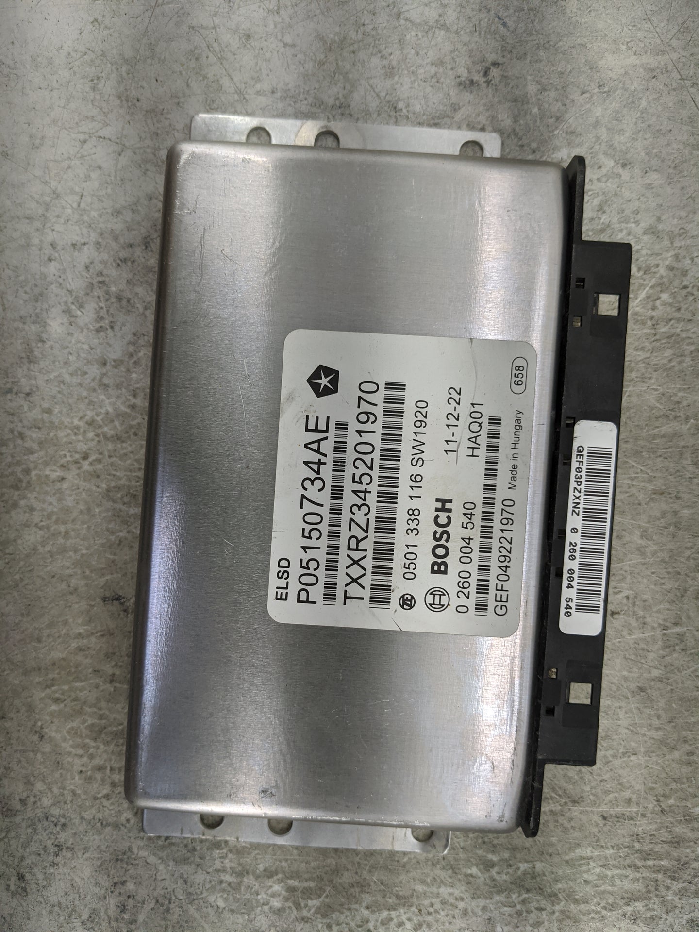 2019 Jeep Grand Cherokee PCM Engine Control Computer ECU ECM PCU OEM P/N:P05150734AE 0501338116, 0260004540 Fits OEM Used Au