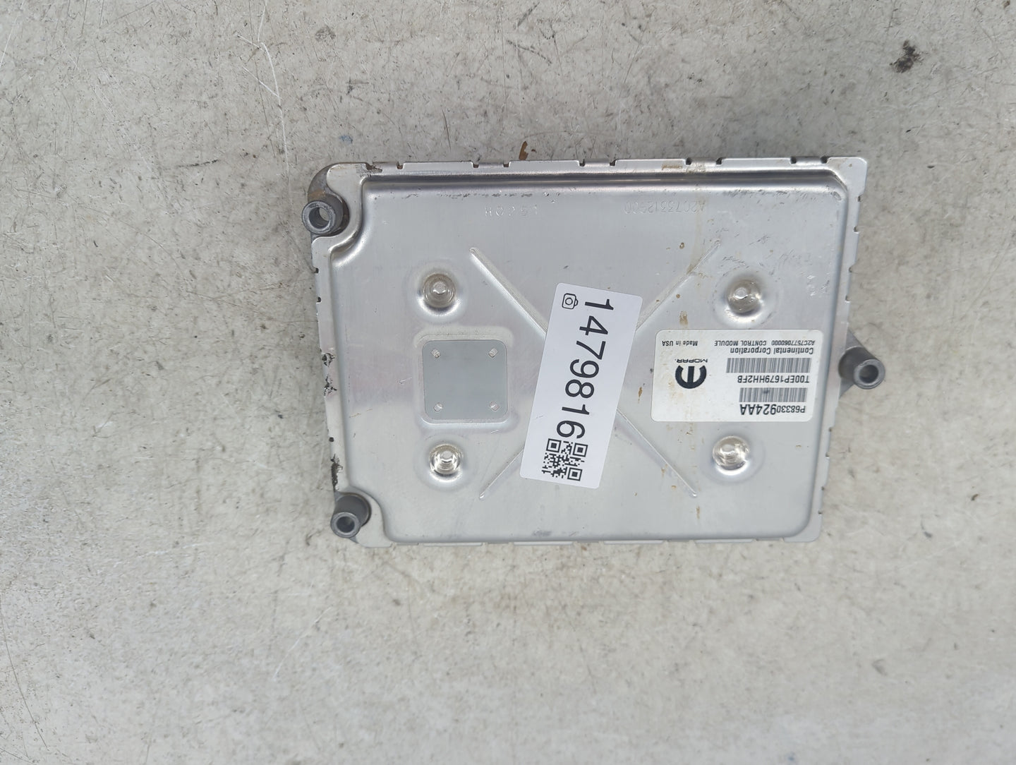 2018-2019 Jeep Grand Cherokee PCM Engine Control Computer ECU ECM PCU OEM P/N:P68330924AA T00EP1679HH2FB Fits Fits 2018 2019
