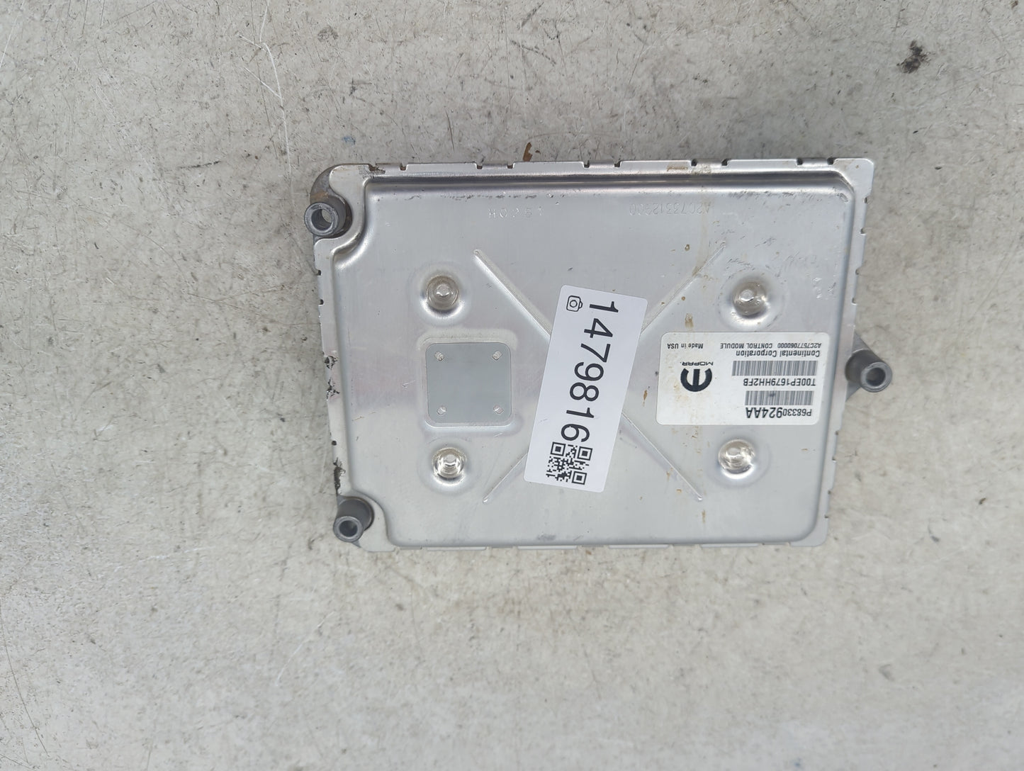 2018-2019 Jeep Grand Cherokee PCM Engine Control Computer ECU ECM PCU OEM P/N:P68330924AA T00EP1679HH2FB Fits Fits 2018 2019