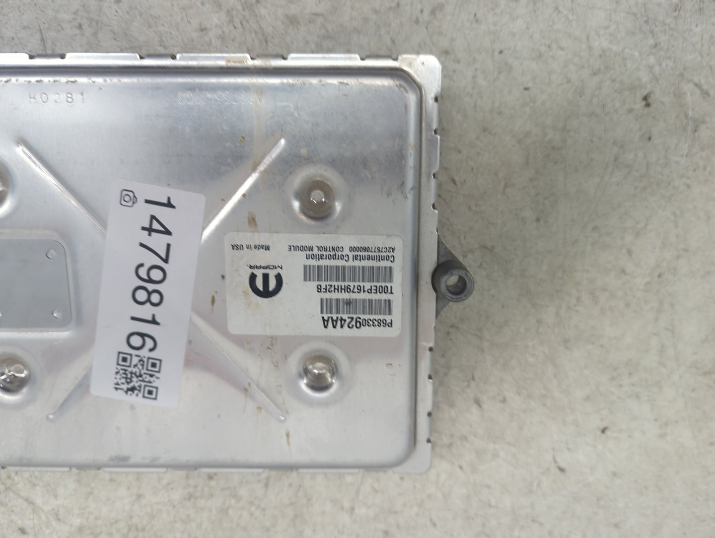 2018-2019 Jeep Grand Cherokee PCM Engine Control Computer ECU ECM PCU OEM P/N:P68330924AA T00EP1679HH2FB Fits Fits 2018 2019