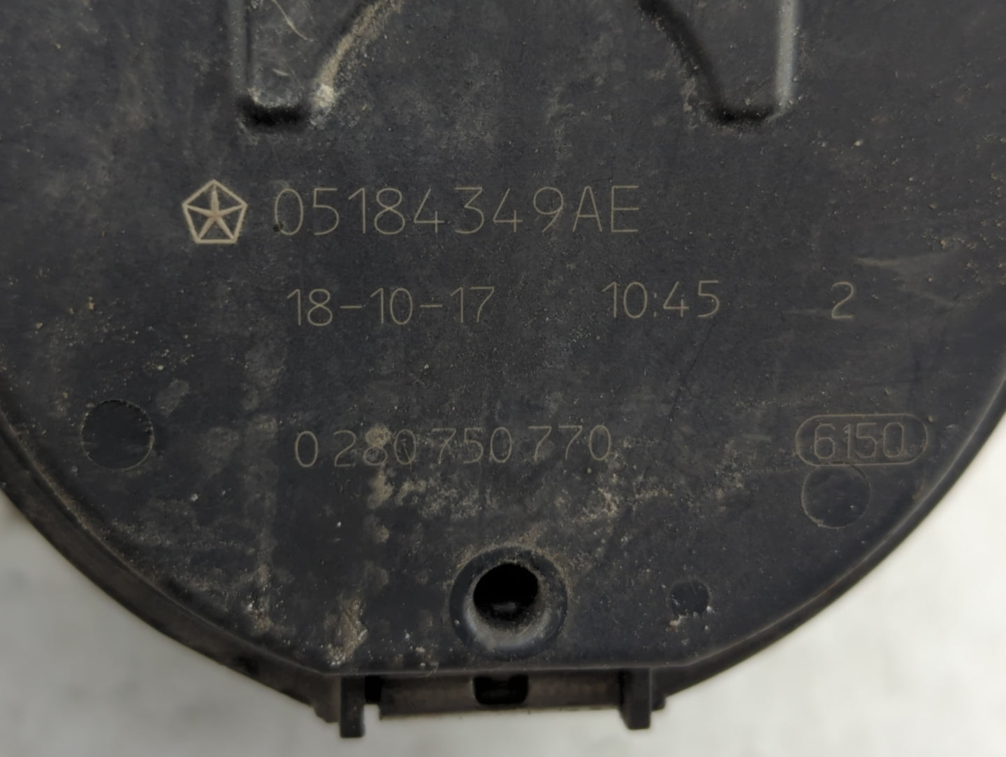 2011-2022 Jeep Grand Cherokee Throttle Body P/N:0280750770 05184349AE Fits OEM Used Auto Parts - Oemusedautoparts1.com