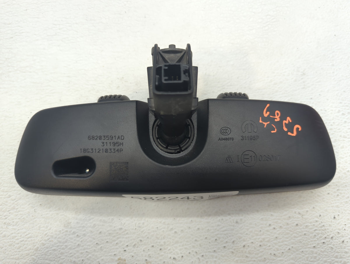 2019 Jeep Grand Cherokee Interior Rear View Mirror Replacement OEM P/N:IE11028017 Fits Fits 2018 2020 OEM Used Auto Parts - 