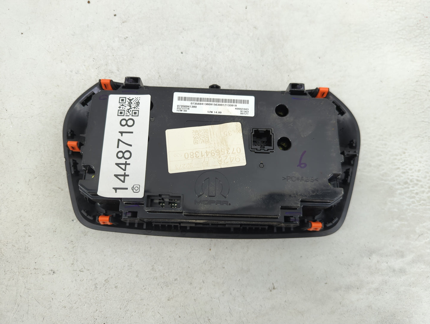 2018-2020 Jeep Renegade Climate Control Module Temperature AC/Heater Replacement P/N:07356941380 4000244D Fits Fits 2018 201