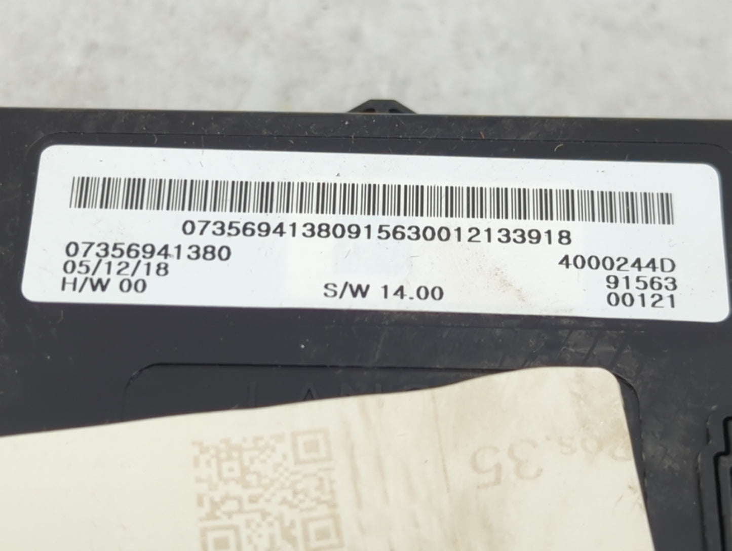 2018-2020 Jeep Renegade Climate Control Module Temperature AC/Heater Replacement P/N:07356941380 4000244D Fits Fits 2018 201