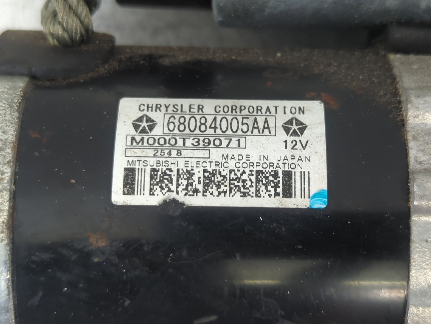 2015-2021 Jeep Renegade Car Starter Motor Solenoid OEM P/N:M000T39071 68084005AA Fits OEM Used Auto Parts - Oemusedautoparts