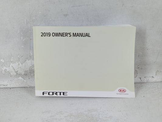 2019 Kia Forte Owners Manual Book Guide P/N:DLS4-EU93E OEM Used Auto Parts - Oemusedautoparts1.com
