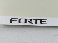2019 Kia Forte Owners Manual Book Guide P/N:DLS4-EU93E OEM Used Auto Parts - Oemusedautoparts1.com
