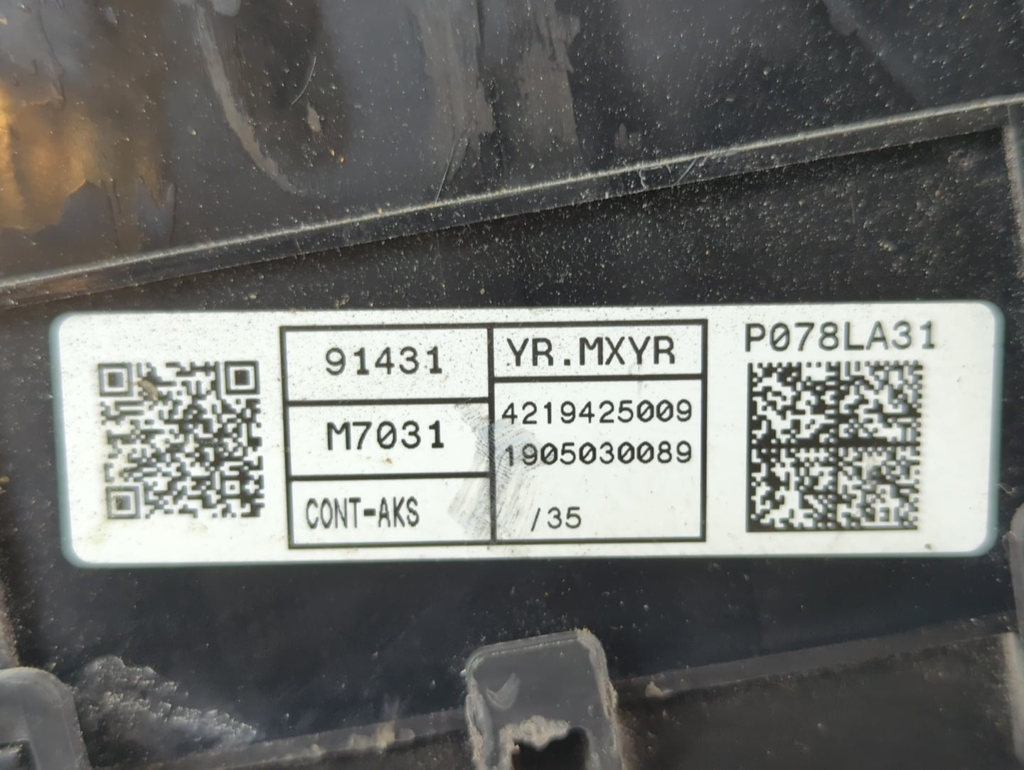 2019-2020 Kia Forte Fusebox Fuse Box Panel Relay Module P/N:91431 M7031 Fits Fits 2019 2020 OEM Used Auto Parts - Oemusedaut