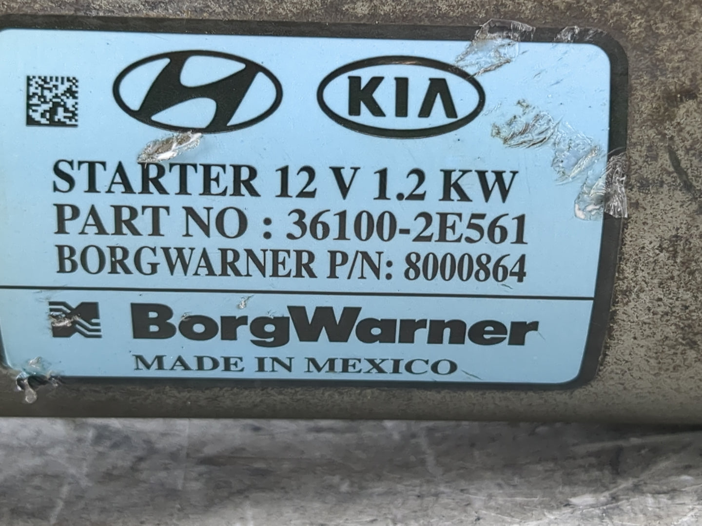 2017-2022 Kia Forte Car Starter Motor Solenoid OEM P/N:36100-2E561 Fits Fits 2017 2018 2019 2020 2021 2022 OEM Used Auto Par