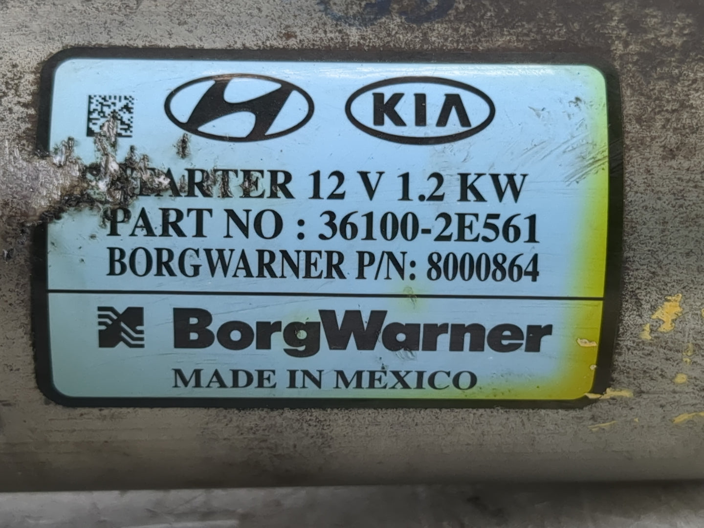 2017-2022 Kia Forte Car Starter Motor Solenoid OEM P/N:36100-2E561 Fits Fits 2017 2018 2019 2020 2021 2022 OEM Used Auto Par