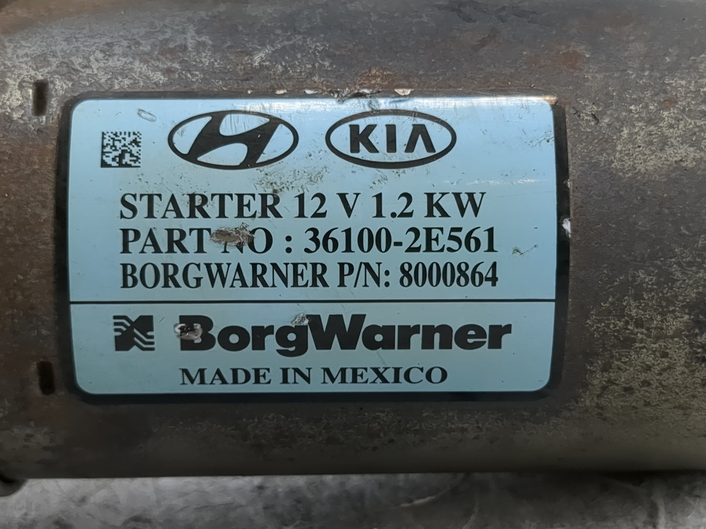 2017-2022 Kia Forte Car Starter Motor Solenoid OEM P/N:36100-2E561 Fits Fits 2017 2018 2019 2020 2021 2022 OEM Used Auto Par