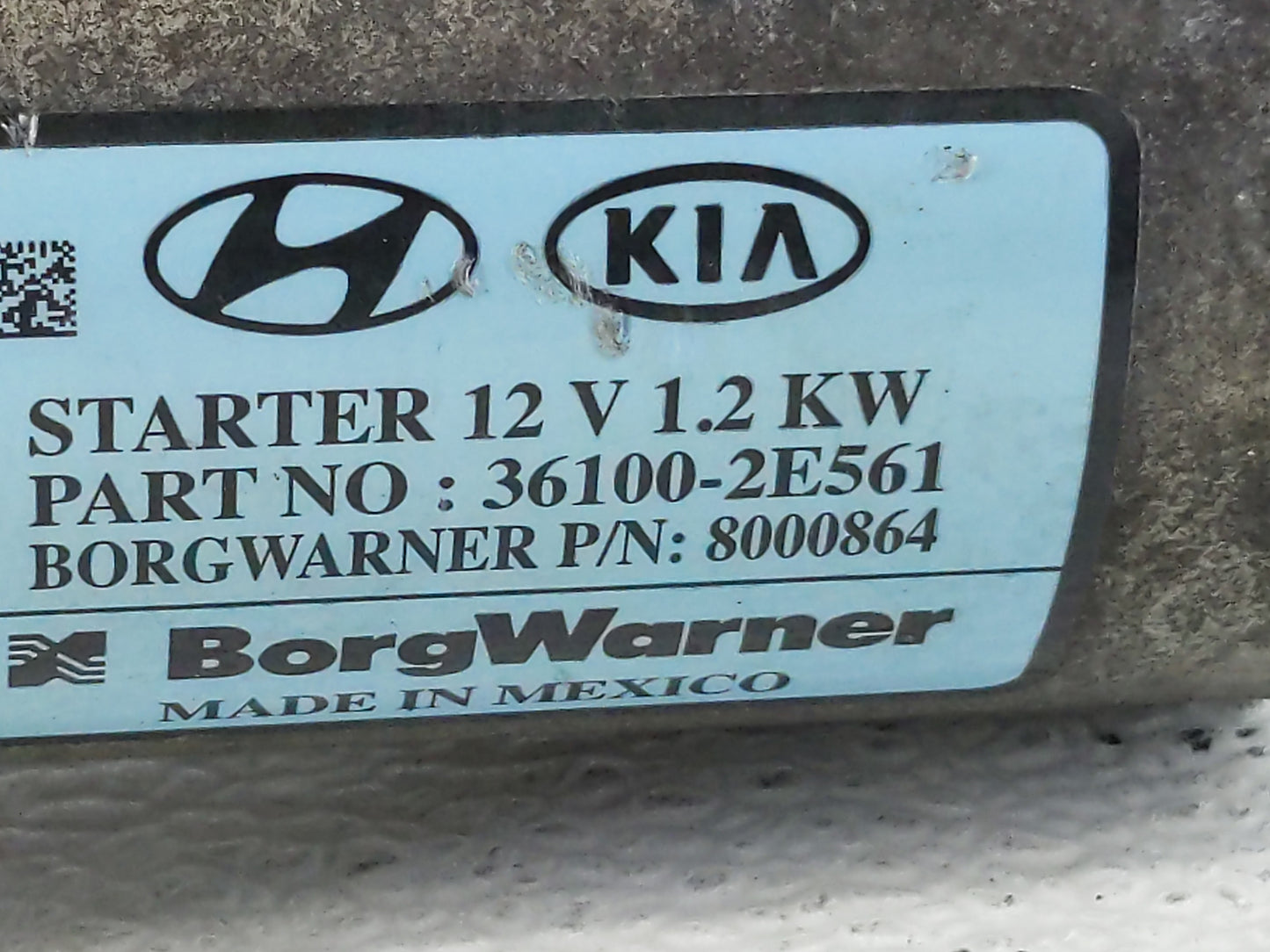2017-2022 Kia Forte Car Starter Motor Solenoid OEM P/N:36100-2E561 Fits Fits 2017 2018 2019 2020 2021 2022 OEM Used Auto Par