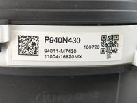 2019-2021 Kia Forte Instrument Cluster Speedometer Gauges P/N:94011-M7430 P940N430 Fits Fits 2019 2020 2021 OEM Used Auto Pa