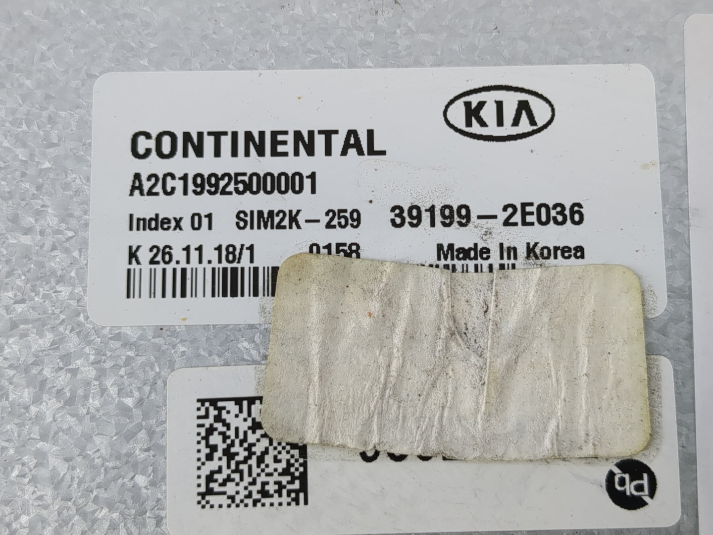 2019-2021 Kia Forte PCM Engine Control Computer ECU ECM PCU OEM P/N:39199-2E036 Fits Fits 2019 2020 2021 OEM Used Auto Parts