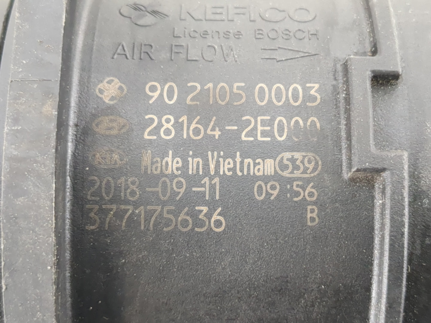 2019-2022 Kia Forte Mass Air Flow Meter Maf - Oemusedautoparts1.com