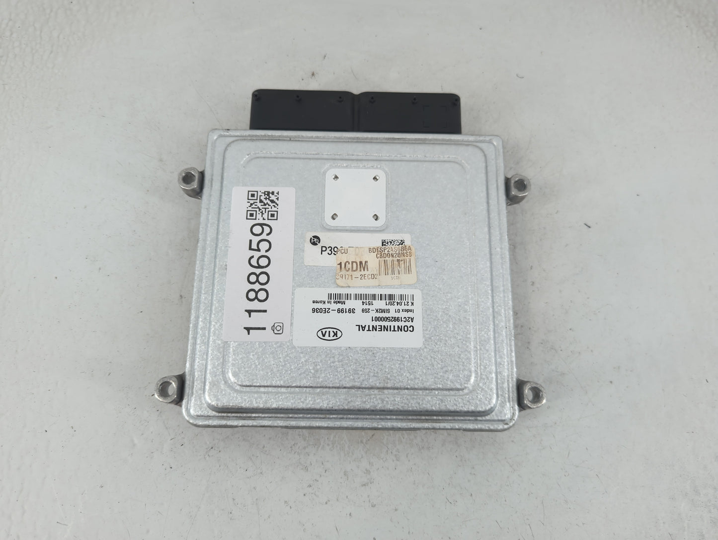 2019-2021 Kia Forte PCM Engine Control Computer ECU ECM PCU OEM P/N:39199-2E036 Fits Fits 2019 2020 2021 OEM Used Auto Parts