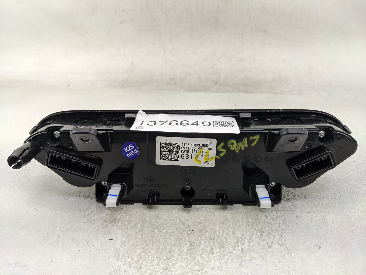 2019-2021 Kia Forte Climate Control Module Temperature AC/Heater Replacement P/N:97250-M6310WK 97250-3MXXX Fits OEM Used Aut