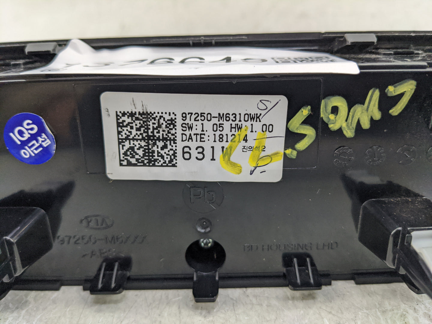 2019-2021 Kia Forte Climate Control Module Temperature AC/Heater Replacement P/N:97250-M6310WK 97250-3MXXX Fits OEM Used Aut