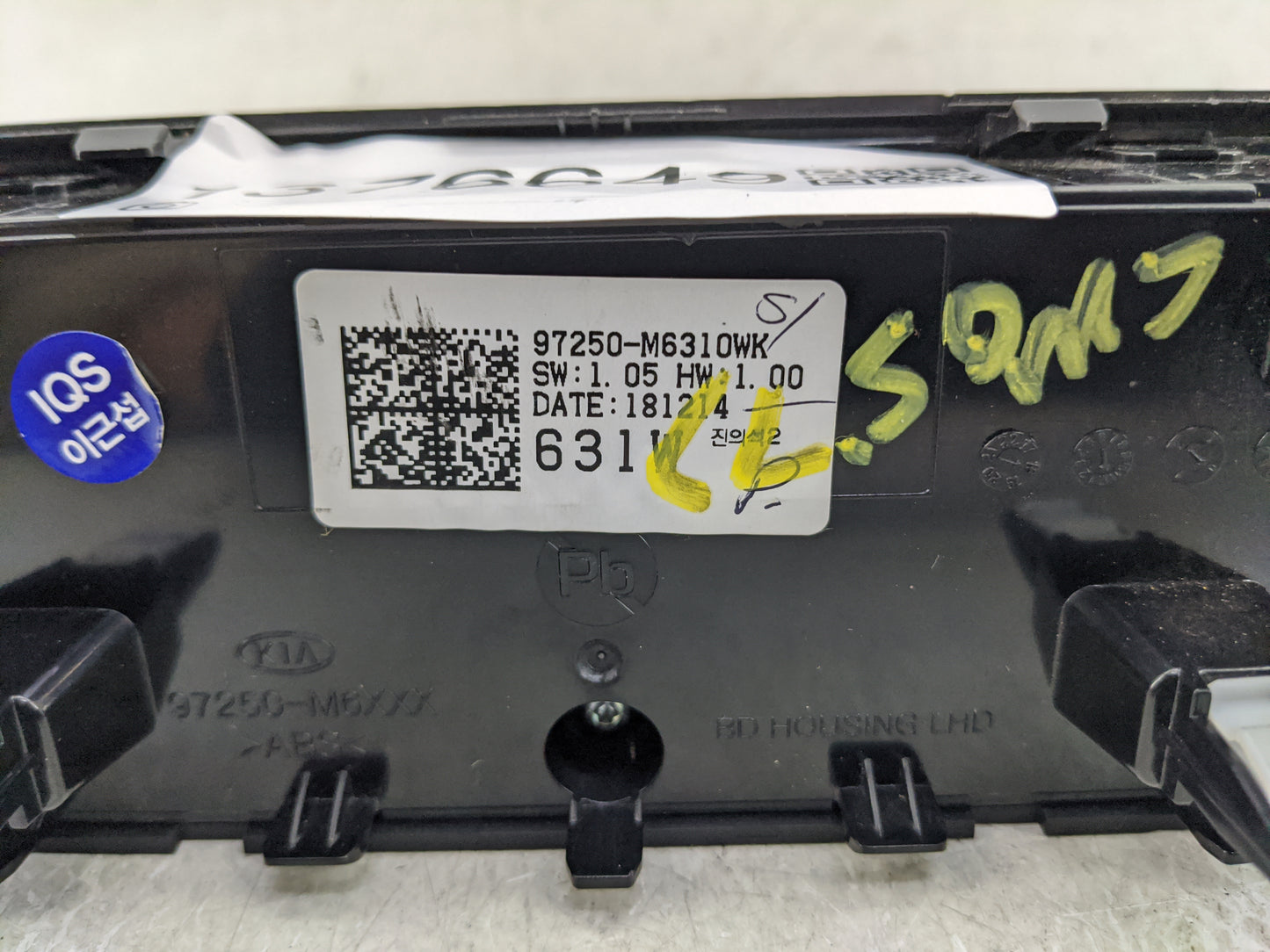 2019-2021 Kia Forte Climate Control Module Temperature AC/Heater Replacement P/N:97250-M6310WK 97250-3MXXX Fits OEM Used Aut