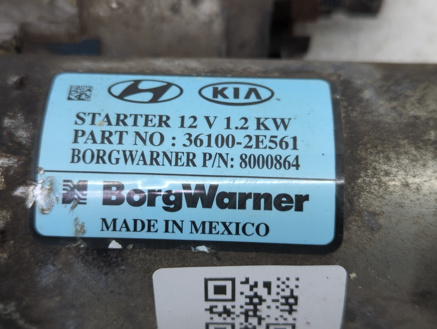 2017-2022 Kia Forte Car Starter Motor Solenoid OEM P/N:36100-2E561 Fits Fits 2017 2018 2019 2020 2021 2022 OEM Used Auto Par