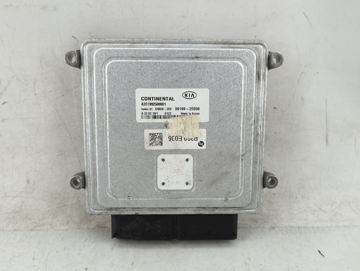 2019-2021 Kia Forte PCM Engine Control Computer ECU ECM PCU OEM P/N:39199-2E036 Fits Fits 2019 2020 2021 OEM Used Auto Parts