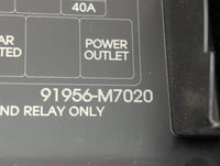 2019-2020 Kia Forte Fusebox Fuse Box Panel Relay Module P/N:91956-M7020 Fits Fits 2019 2020 OEM Used Auto Parts - Oemusedaut