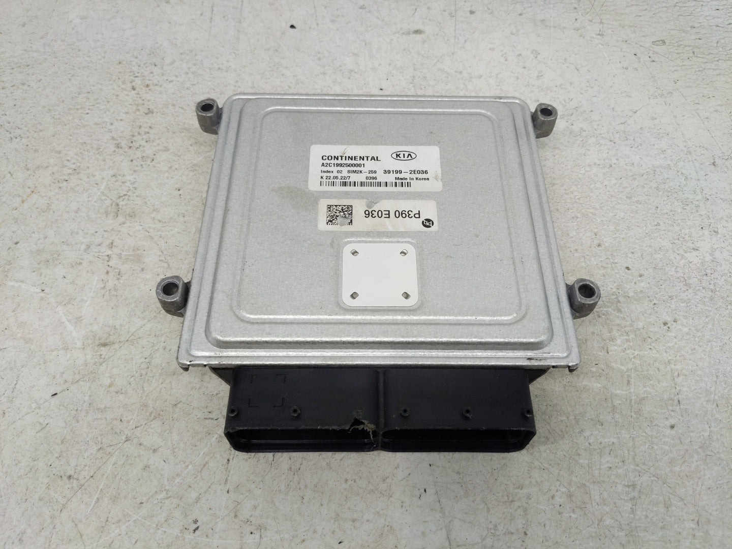2019-2021 Kia Forte PCM Engine Control Computer ECU ECM PCU OEM P/N:P390 E036 39199-2E036 Fits Fits 2019 2020 2021 OEM Used 