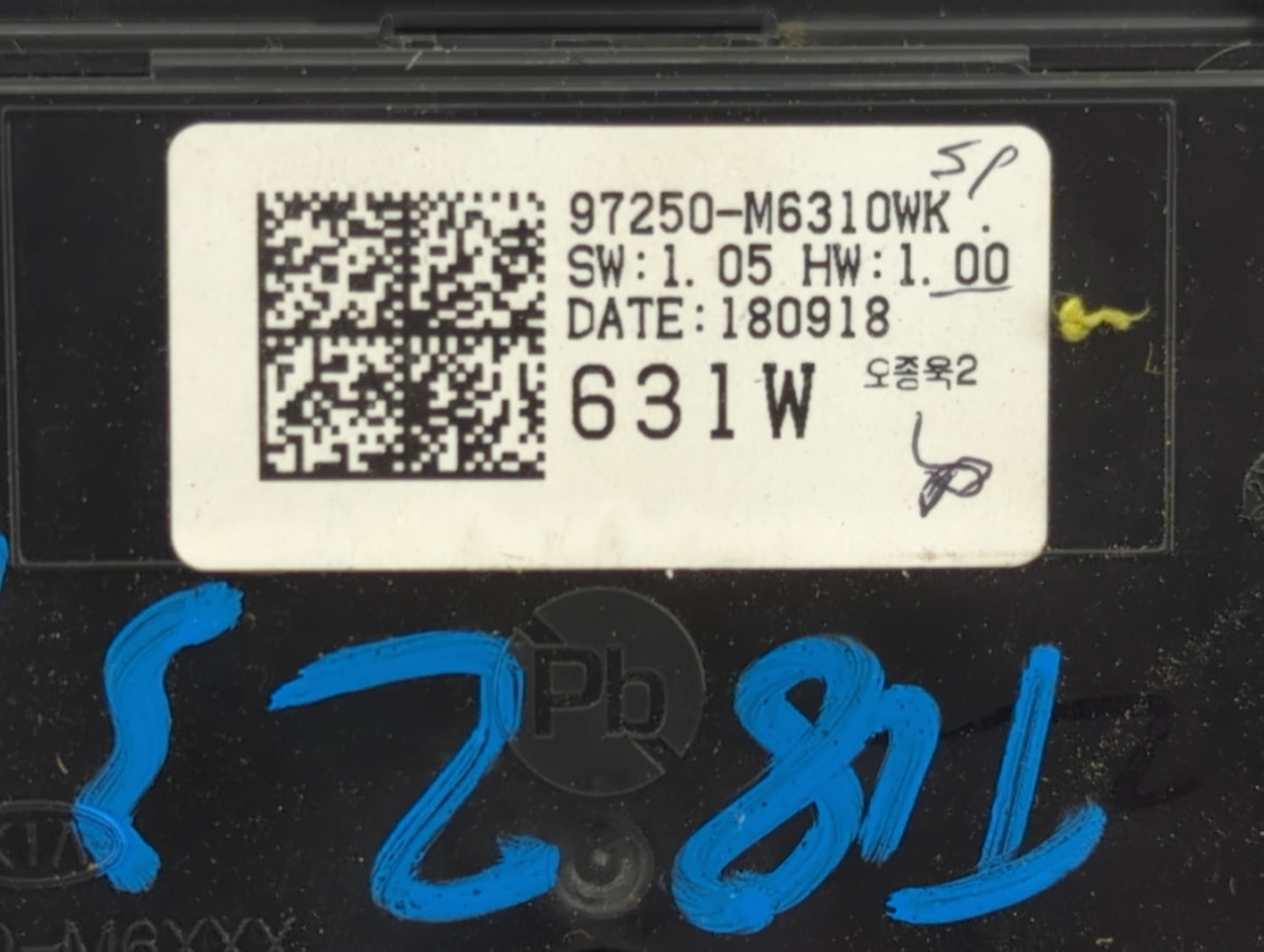 2019-2021 Kia Forte Climate Control Module Temperature AC/Heater Replacement P/N:97250-M6310WK Fits Fits 2019 2020 2021 OEM 