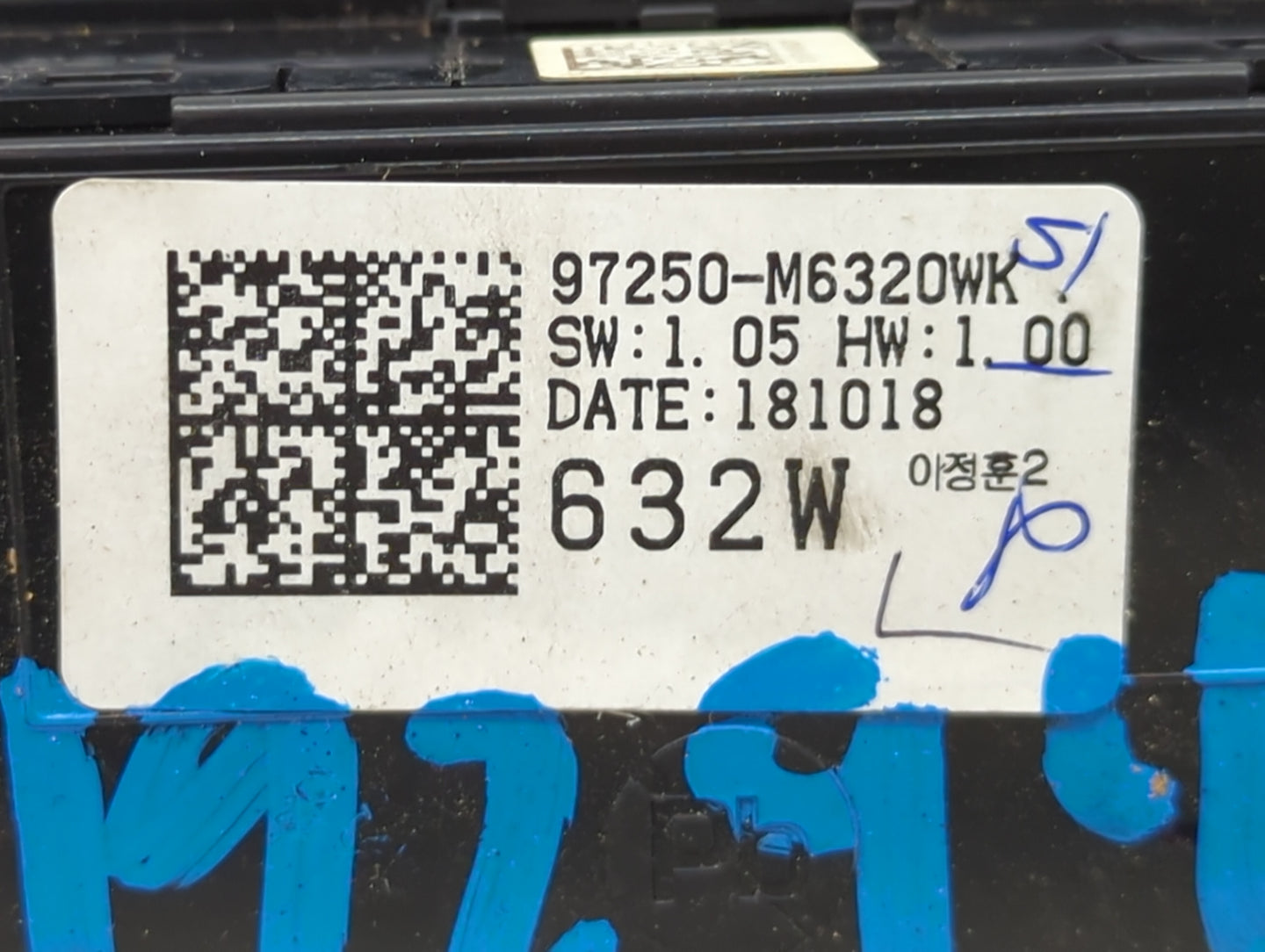 2019-2021 Kia Forte Climate Control Module Temperature AC/Heater Replacement P/N:97250-M6320WK Fits Fits 2019 2020 2021 OEM 