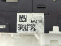 2019 Kia Forte Master Power Window Switch Replacement Driver Side Left P/N:93570-M6120 4E7493-1000 Fits OEM Used Auto Parts 