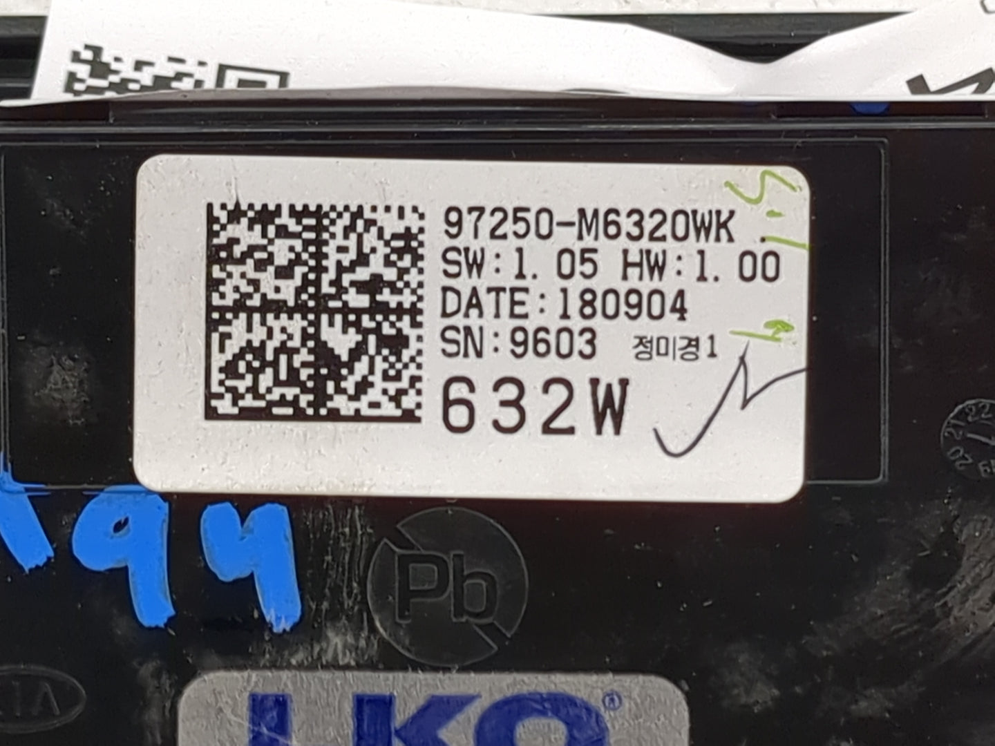 2019-2021 Kia Forte Climate Control Module Temperature AC/Heater Replacement P/N:97250-M6320WK Fits Fits 2019 2020 2021 OEM 
